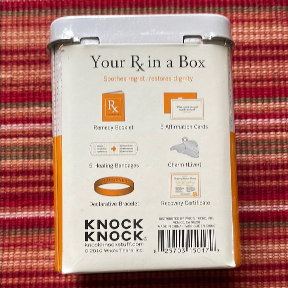 Knock Knock Hangover Recovery Kit in Orange and White - Picture 2 of 3